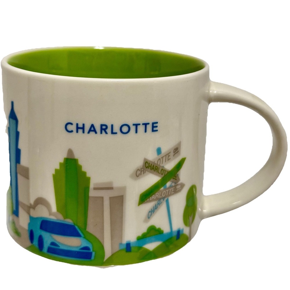 STARBUCKS CHARLOTTE-You Are Here‎ Collection-14 Oz. Mug (EUC, No Box)